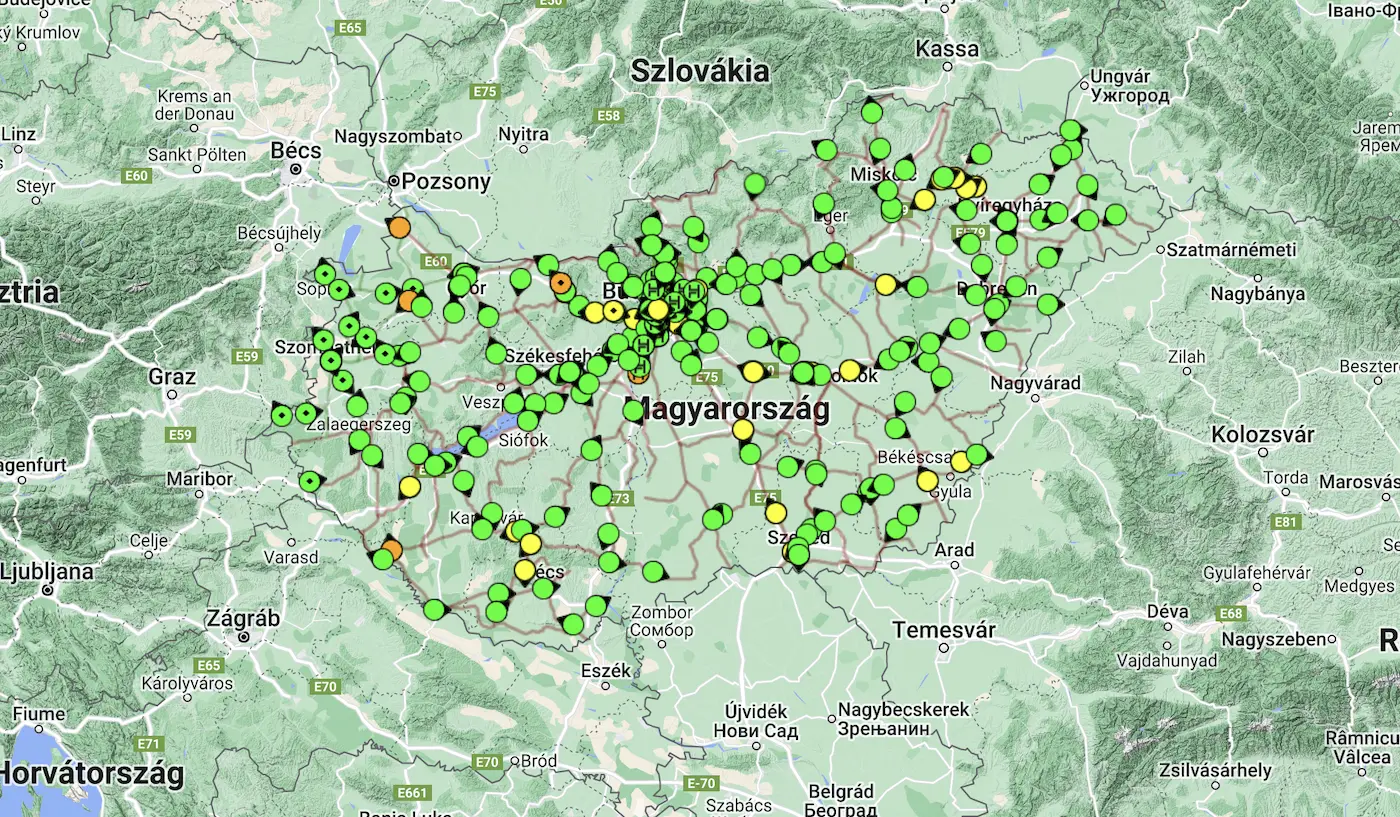 MÁV Vonatinfó térkép: Hol van most a vonat? Valós időben minden járat