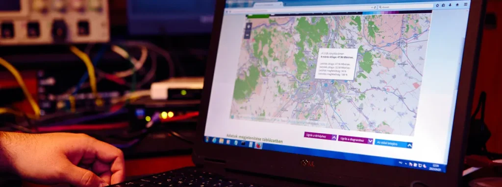 Internet sebességének mérése az NMHH-nál