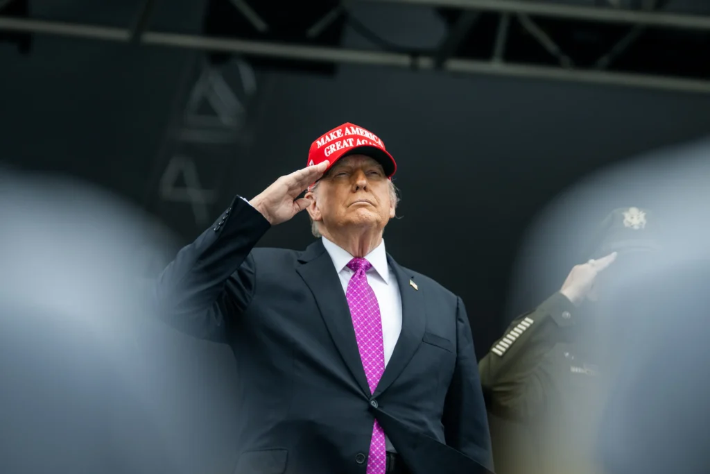 Donald Trump 2025-ben a West Point katonai akadémián